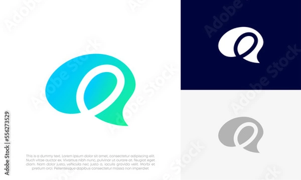 Fototapeta brain simple logo design vector