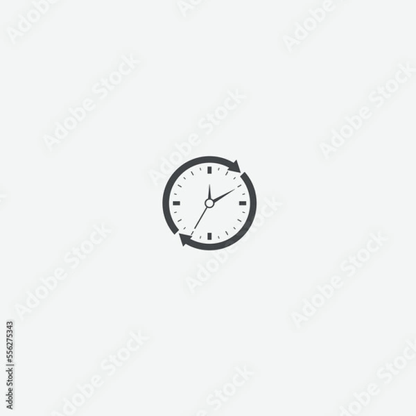 Fototapeta Clock icon, stopwatch symbol, timer sign designs