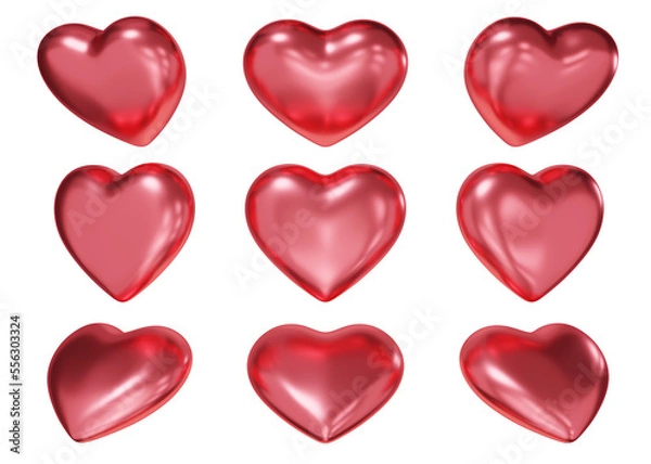 Fototapeta 3d heart shaped heart