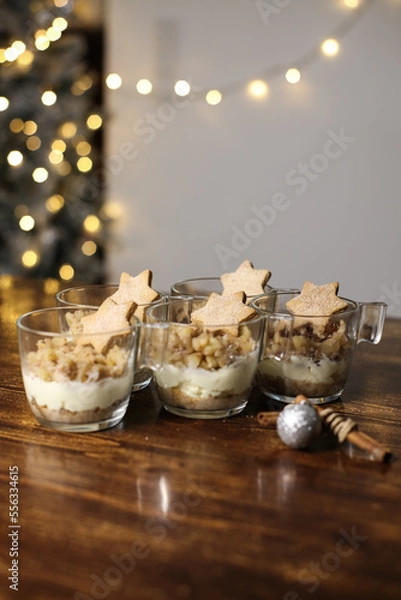 Obraz dessert cream on the table