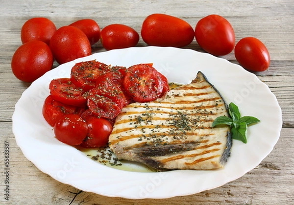 Obraz Pesce spada alla griglia