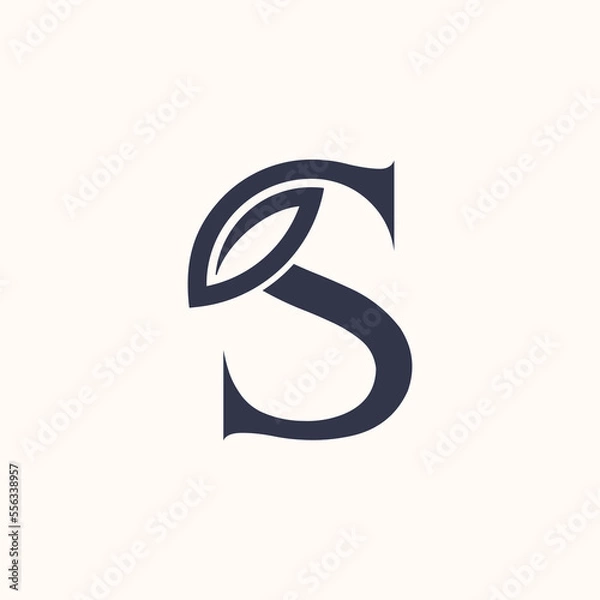Obraz RELAXING MASSAGE SPA WOMEN HOTEL LOGO LETTER S