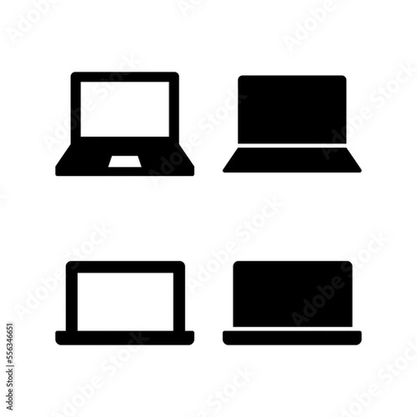 Fototapeta Laptop icon vector for web and mobile app. computer sign and symbol