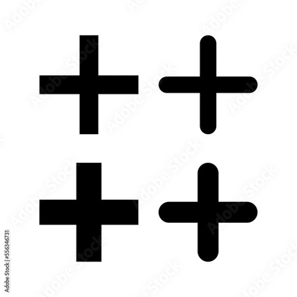 Obraz Plus Icon vector for web and mobile app. Add plus sign and symbol