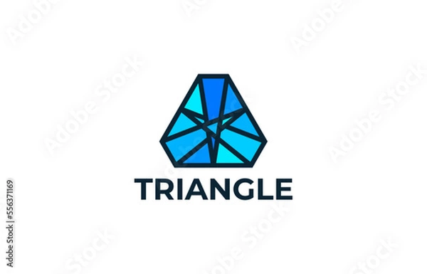Fototapeta triangle logo design templates