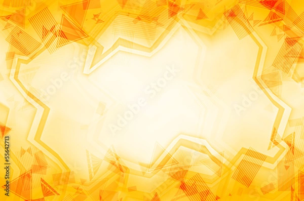 Obraz yellow art frame abstract background