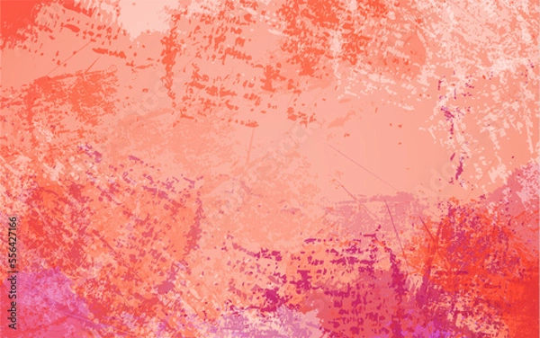 Obraz Abstract grunge texture red color background vector