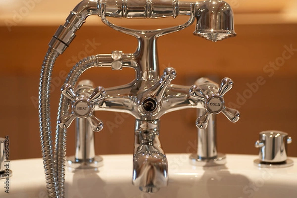 Obraz Badewanne Armaturen