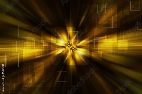 Fototapeta abstract yellow tech background