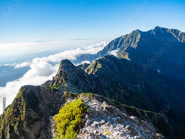 Fototapeta 北アルプス稜線