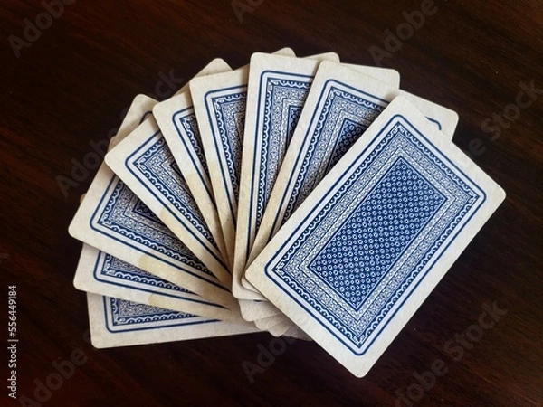 Obraz playing cards and chips