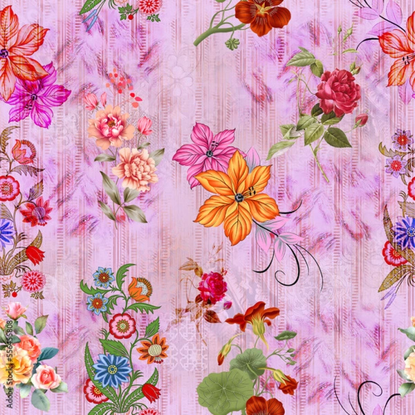 Obraz New Allover Textile Design For Digital Print