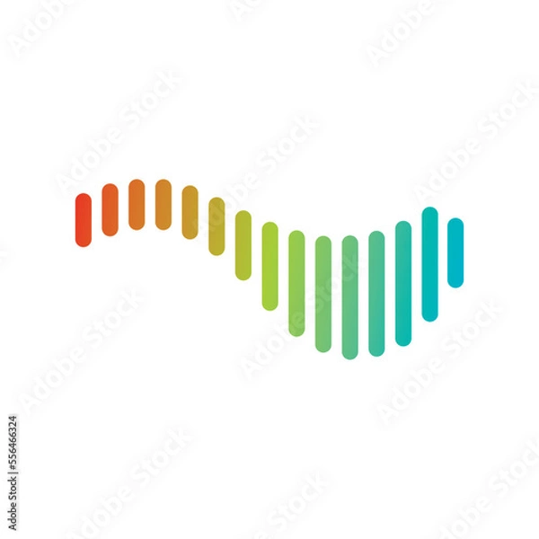 Fototapeta aurora logo design icon illustration vector template