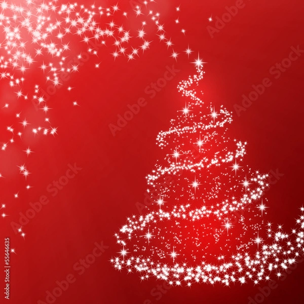 Obraz Sparkling Christmas tree