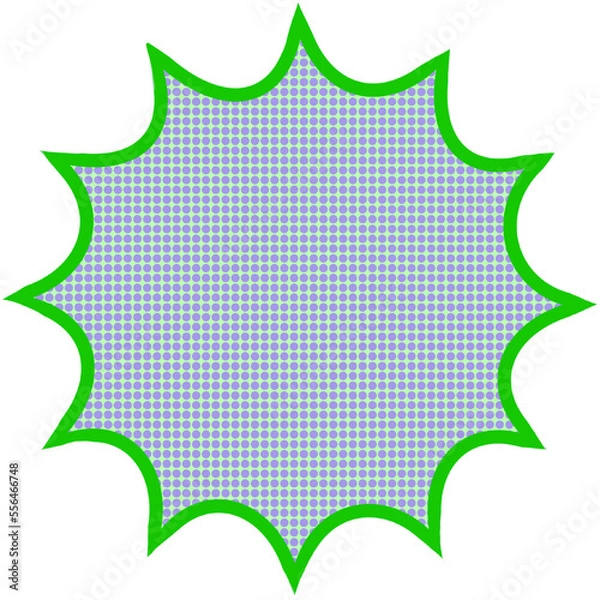 Fototapeta Green Pop Art frame