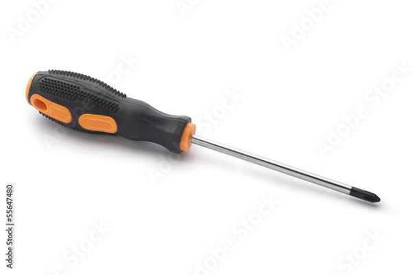 Obraz Screwdriver isolated on white background