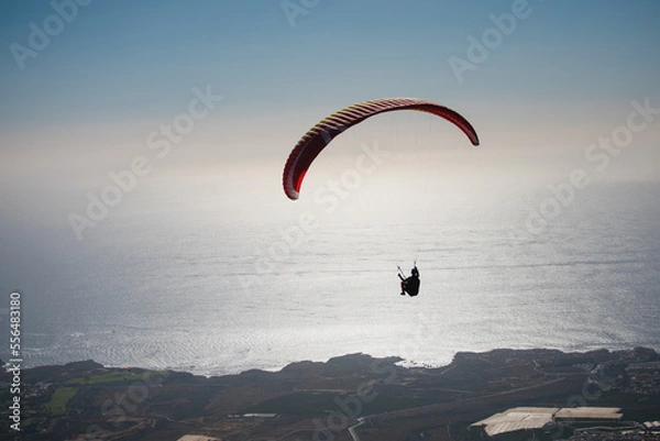 Obraz paraglider in the sky, Tenerife, Taucho