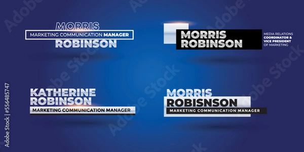 Obraz Professional Broadcast Lower third Design Template