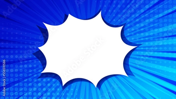 Fototapeta light blue dark blue abstract comic style bright web background with dots and lines and sport looks digital web banner and as space to write social media post FB cover background Facebook banner