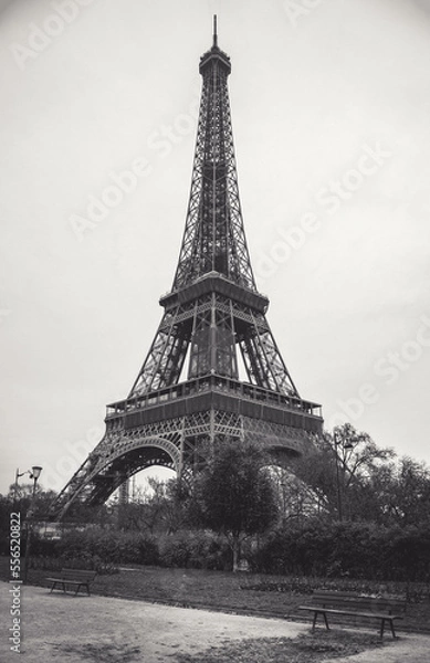 Fototapeta The Eiffel Tower is the most visited monument in France and the most famous symbol of Paris