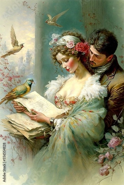 Obraz Valentines Day Card design