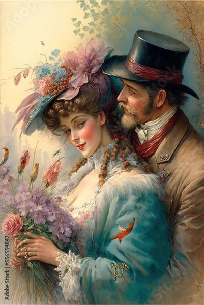 Obraz Valentines Day Card design