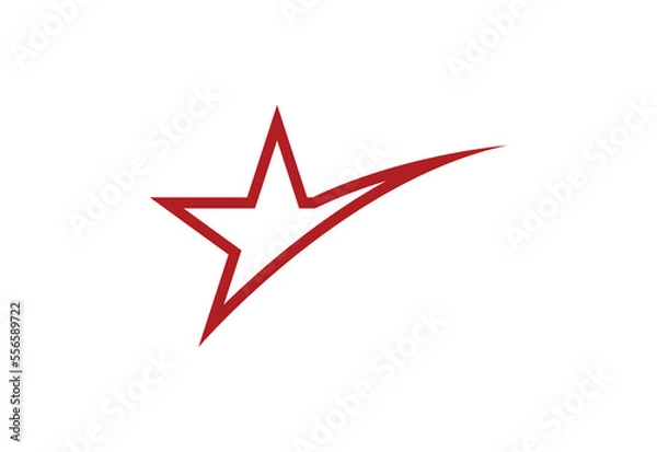 Obraz Star Logo Template vector icon illustration design.