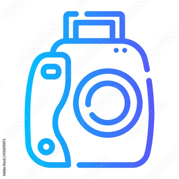 Fototapeta photo camera gradient icon