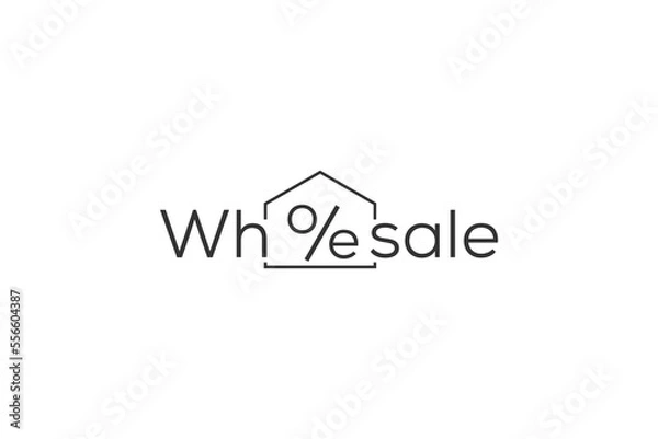 Fototapeta Minimal Awesome Trendy Professional Wholesale Logo Design Template On White Background