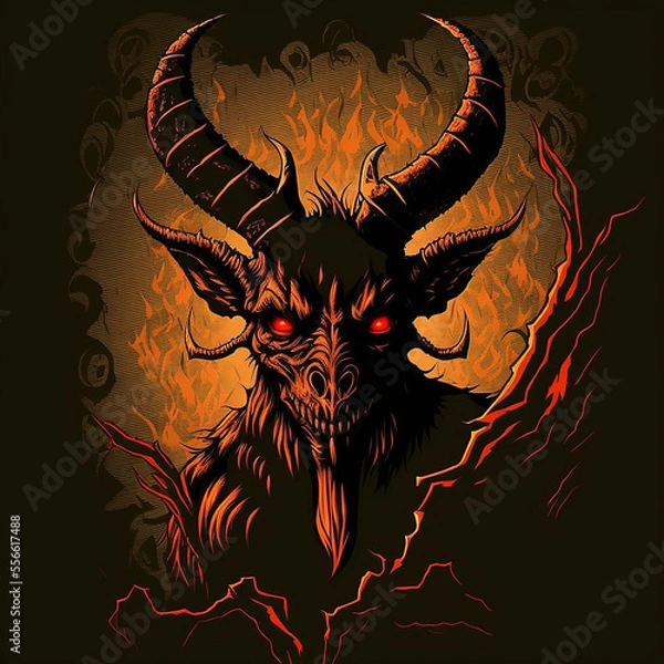 Obraz Jersey Devil Vector Art AI Generated