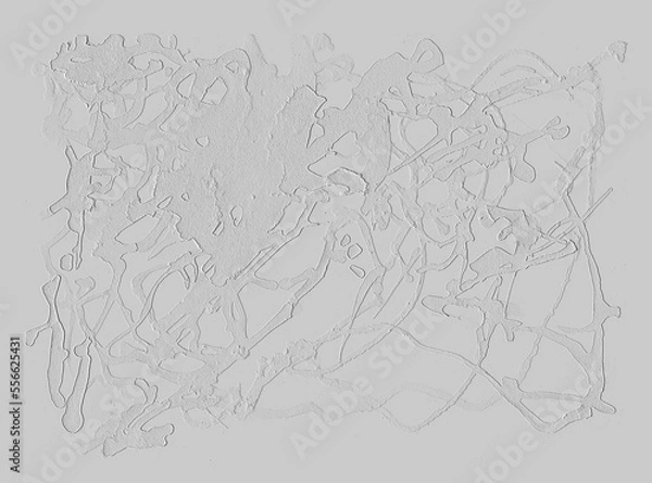 Obraz White rough abstract contrast texture gesso  backgound