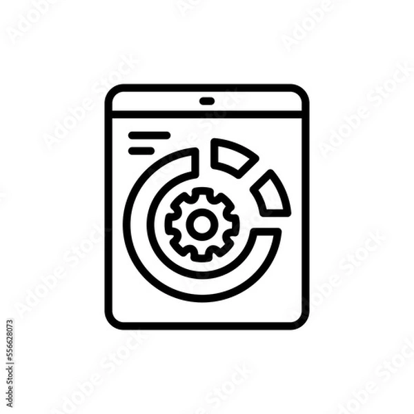Fototapeta Data Management icon in vector. Logotype