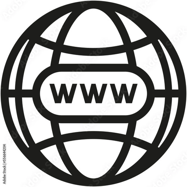 Obraz Picto icône Internet web globe www