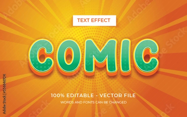 Fototapeta Comic text style editable text effect
