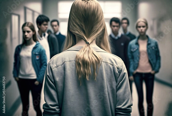 Obraz Ausgrenzung aus der Gemeinschaft - Generative AI