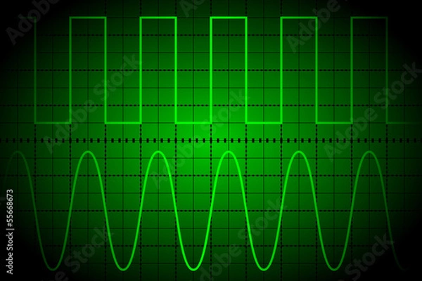 Obraz Screen digital oscilloscope