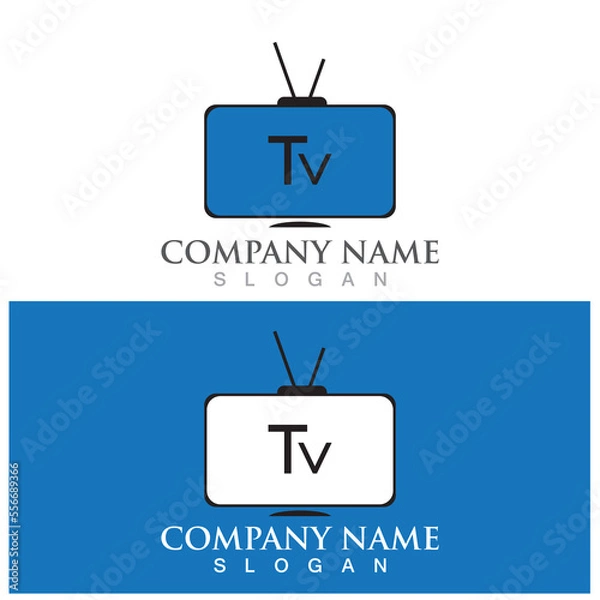 Fototapeta tv icon vector illustration template design
