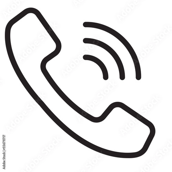 Fototapeta call line icon