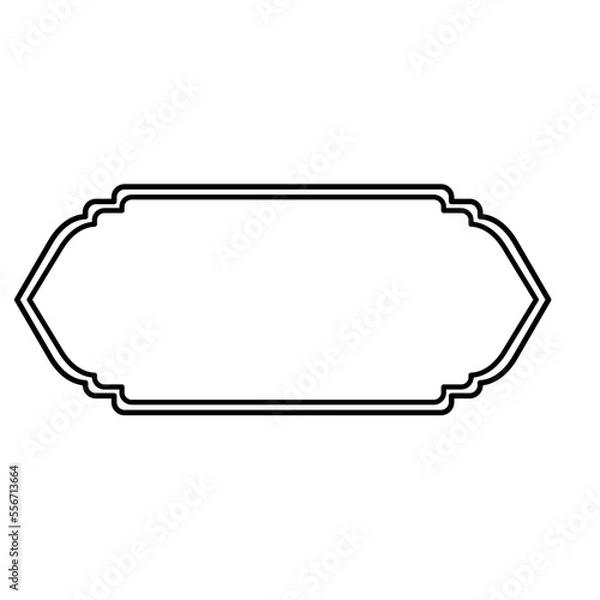 Obraz Islamic tag label frame