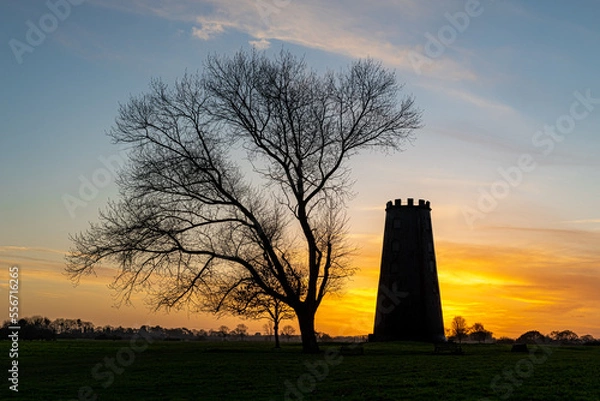 Fototapeta Old Mill at Sunset