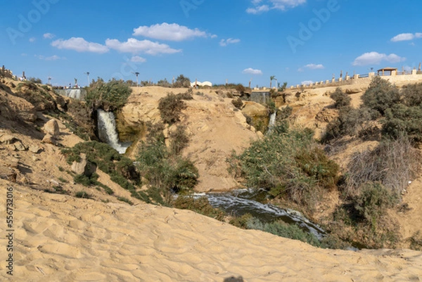 Obraz Fayoum oasis waterfall on a sunny day.
