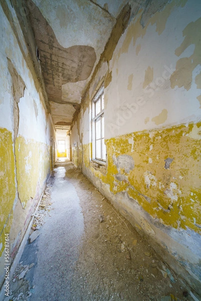 Fototapeta Abandoned army fort in Hungary