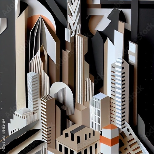 Obraz Abstract non representational City Scene