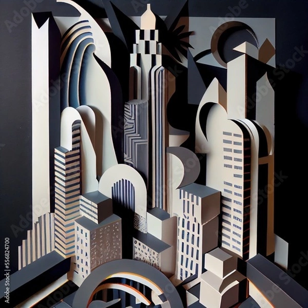 Obraz Abstract non representational City Scene