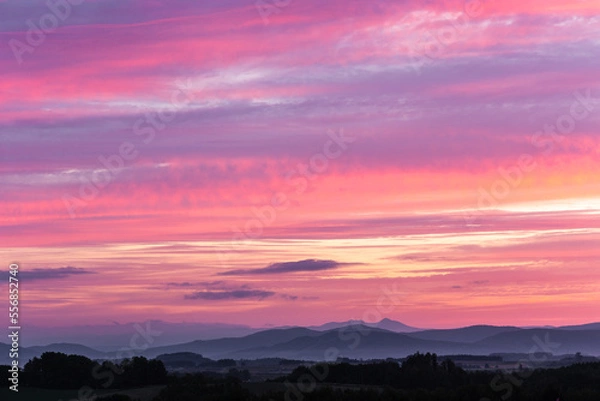 Obraz 北海道、夜明けの大雪山国立公園・日本