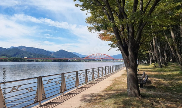 Obraz 한국, 섬진강, 강, Korea, Seomjingang River, River