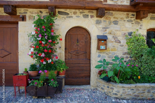 Fototapeta 飾られたドア