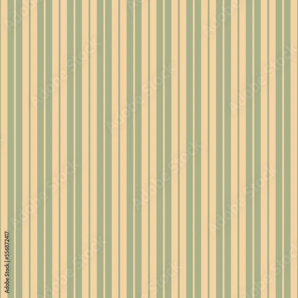 Fototapeta Seamless abstract pattern. Geometric pattern with the image of parallel, vertical stripes of different colors. Striped pattern of green and beige colors. Vector illustration
