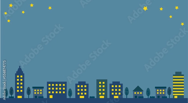 Obraz 都会の夜の街並みの背景