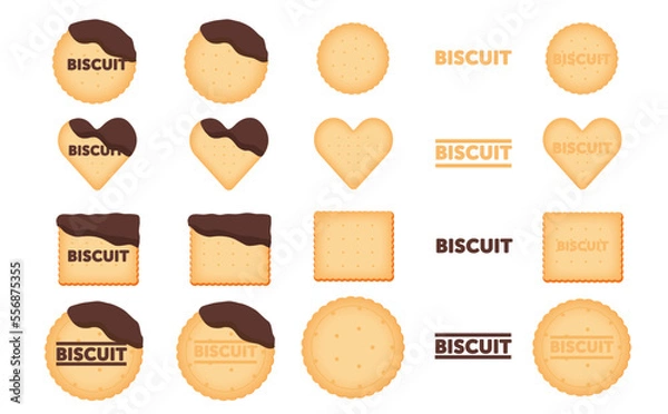 Obraz ビスケットのイラストセット